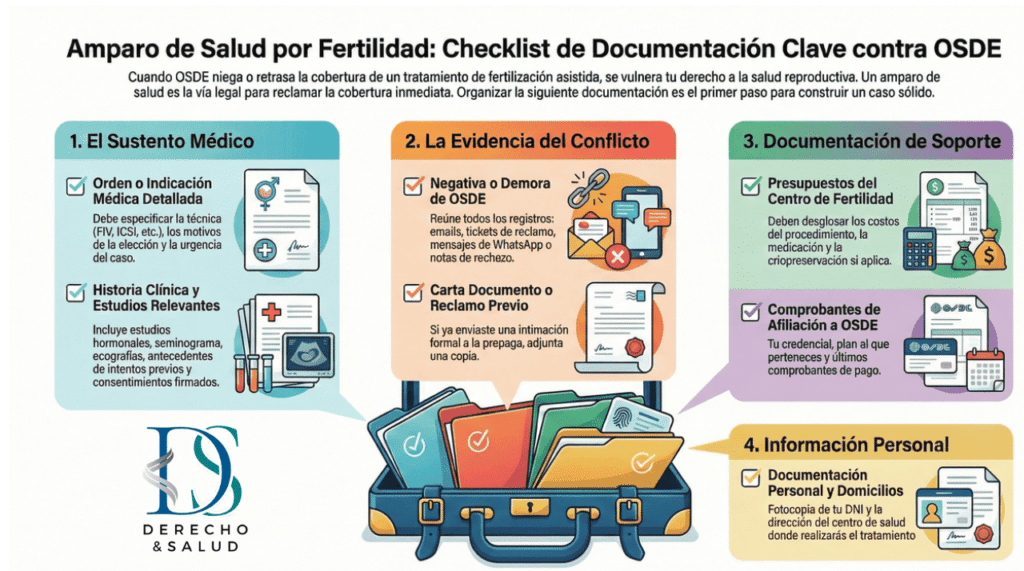 Documentacion Clave contra OSDE para Amparo de Salud