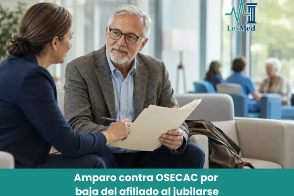 Amparo de salud contra OSECAC por continuidad de cobertura médica al jubilarse