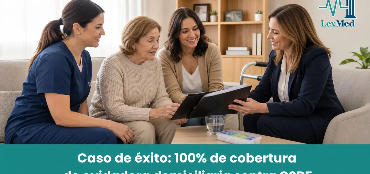 100% de cobertura de cuidadora domiciliaria contra OSDE