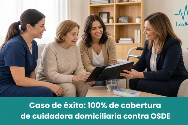Caso de Exito del Estudio: 100% de cobertura de cuidadora domiciliaria contra OSDE 3 100% de cobertura de cuidadora domiciliaria contra OSDE